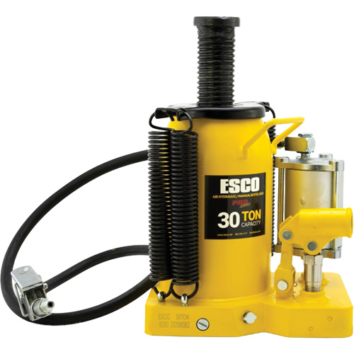 Cric-bouteille de s&eacute;rie Pro, 30 tonnes, Air comprim&eacute;/hydraulique, 20" Hauteur &eacute;lev&eacute;e Ottawa Fastener Supply
