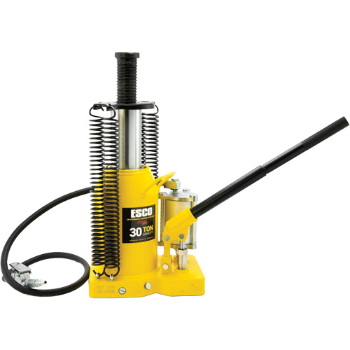 Cric-bouteille de s&eacute;rie Pro, 30 tonnes, Air comprim&eacute;/hydraulique, 20" Hauteur &eacute;lev&eacute;e Ottawa Fastener Supply