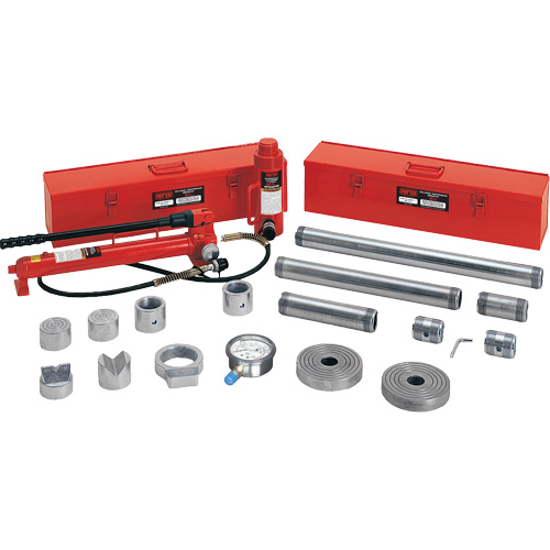 Trousse de r&eacute;paration pour collision et entretien, capacit&eacute; 20 tonnes, avec adaptateurs forg&eacute;s Ottawa Fastener Supply