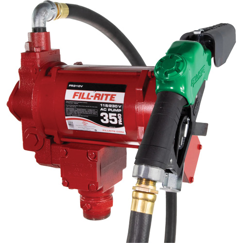 115/230V AC Fuel Transfer Pump with Nozzle Ottawa Fastener Supply