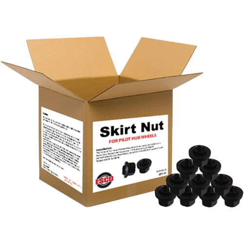 10-Piece Graphite-Coated Skirt Nuts for Pilot Hub Wheels Ottawa Fastener Supply
