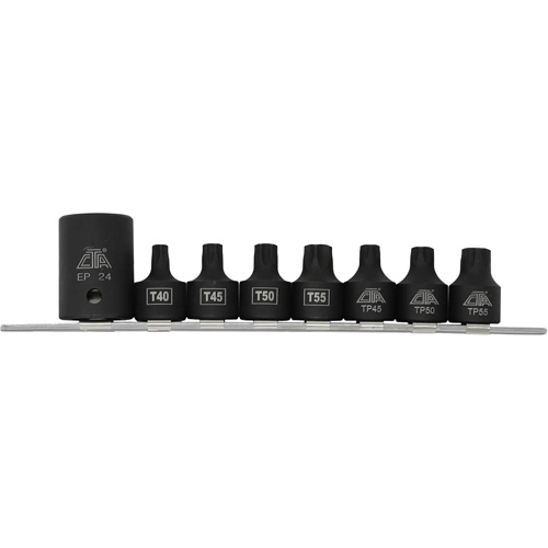 Pickup Truck Bed Bolt Socket/Bit Set, 8 Pieces, 1/2"/3/8" Drive Size Ottawa Fastener Supply
