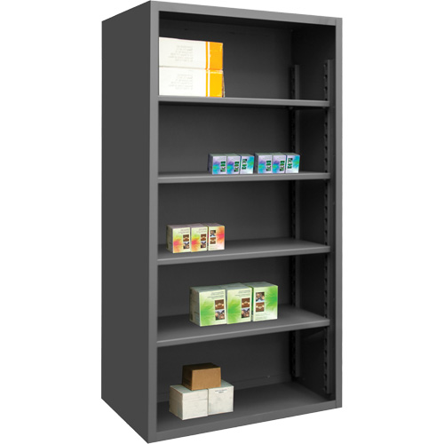 Heavy-Duty Shelving, Steel, Bolted, 850 lbs. Capacity, 48" W x 72" H x 18" D Ottawa Fastener Supply