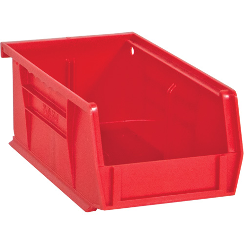 Hook-On Bins, 4" W x 3" H x 7" D, Red, 10 lbs. Capacity Ottawa Fastener Supply