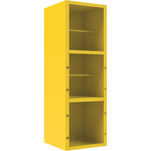 Spill Control Cabinet, 1 Shelves, 72" H x 24" W x 24" D, Steel, Yellow Ottawa Fastener Supply