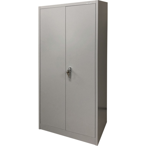 Armoire de rangement, Acier, 4 Tablettes, 66" h x 30" la x 15" P, Gris Ottawa Fastener Supply