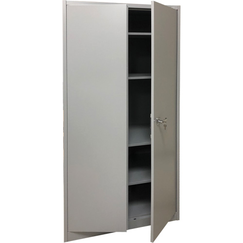 Storage Cabinet, Steel, 4 Shelves, 78" H x 36" W x 24" D, Grey Ottawa Fastener Supply