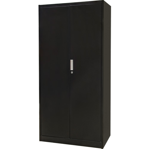 Combination Storage Cabinet, 36" W x 18" D x 72" H, Black Ottawa Fastener Supply