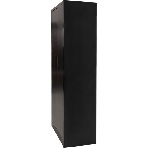 Combination Storage Cabinet, 36" W x 18" D x 72" H, Black Ottawa Fastener Supply