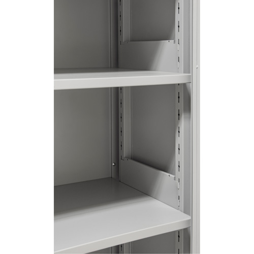 Hi-Boy Storage Cabinet, Steel, 4 Shelves, 72" H x 36" W x 18" D, Grey Ottawa Fastener Supply