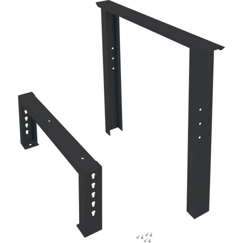 Pattes d'&eacute;tabli pour service industriel, Acier, 30" p x 34" h, Simple Ottawa Fastener Supply