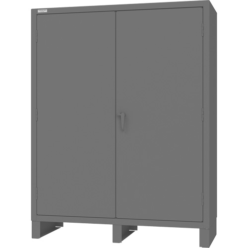 Cabinet with Hanging Bar & Standard Recessed Doors, Steel, 78" H x 60" W x 24" D, Grey Ottawa Fastener Supply