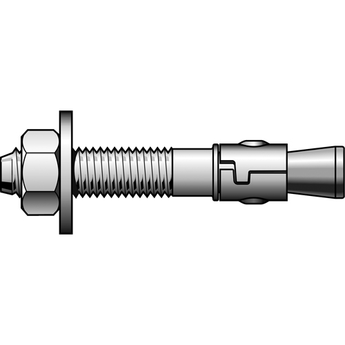 Stainless Steel Power Stud Wedge Anchors, Stainless Steel, 7/8" x 8" Ottawa Fastener Supply