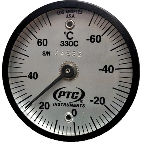 Magnetic Surface Thermometer, Contact, Analogue, -56.7-21.1°F (-70-70°C) Ottawa Fastener Supply