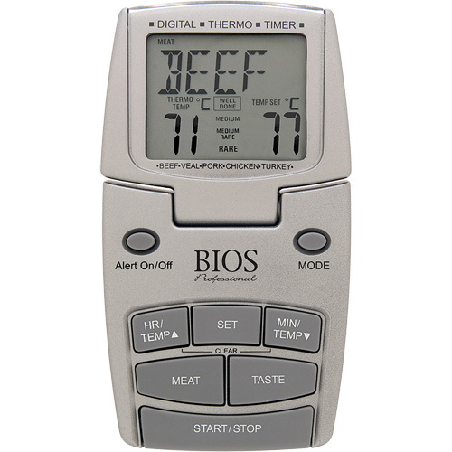 Meat Thermometer, Contact, Digital, 14-392°F (10-200°C) Ottawa Fastener Supply