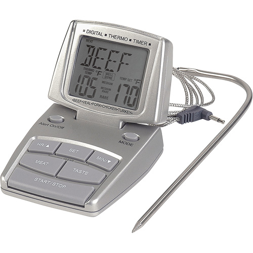 Meat Thermometer, Contact, Digital, 14-392°F (10-200°C) Ottawa Fastener Supply