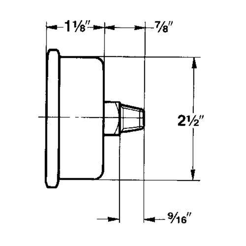 Pressure Gauges, 2-1/2" , 30" Hg-0" Vac., Bottom Mount, Liquid Filled Analogue Ottawa Fastener Supply