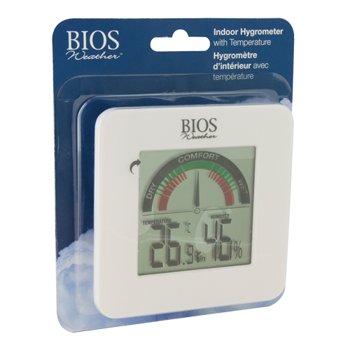 Indoor Hygrometers with BIOS Comfort Scale, Contact, Digital, -58-158°F (-50-70°C) Ottawa Fastener Supply
