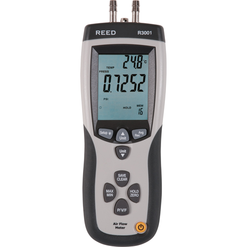 Micromanometer with ISO Certificate, Digital, 0 - 0.752 PSI Ottawa Fastener Supply