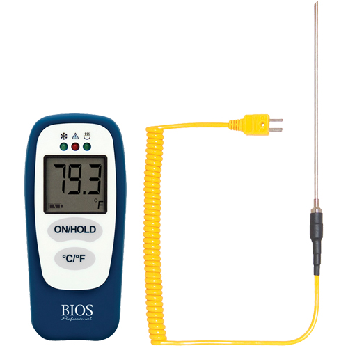 Food Thermometer with HACCP Check, Contact, Digital, -83.2 - 1999°F (-64 to 1400°C) Ottawa Fastener Supply