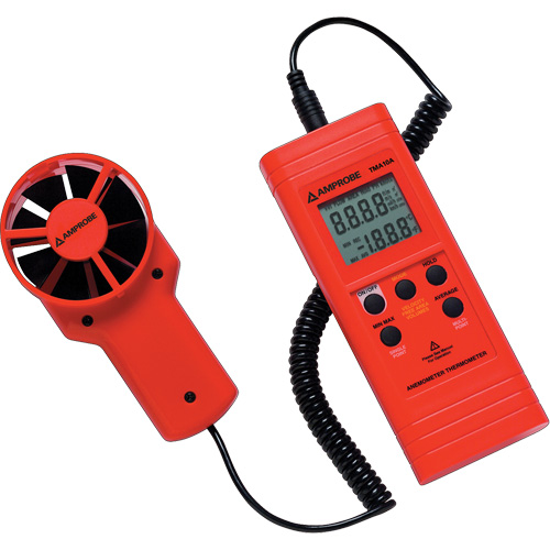 TMA10A Anemometer Thermometer, Not Data Logging, 0.4 - 25 m/sec Air Velocity Range Ottawa Fastener Supply