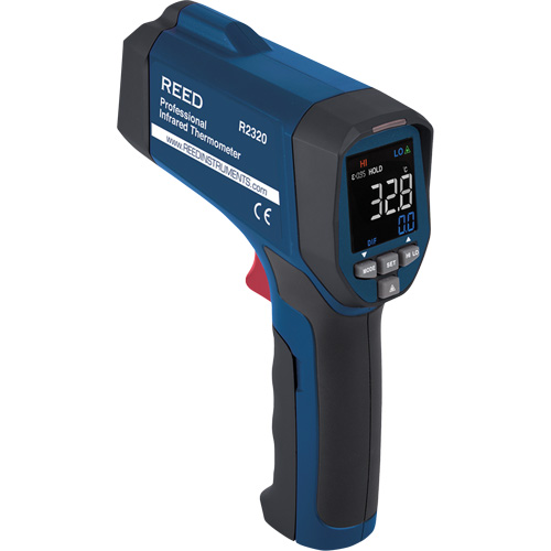 Professional Infrared Thermometer, -26 - 1472° F ( -32 - 800° C ), 30:1, Adjustable Emmissivity Ottawa Fastener Supply