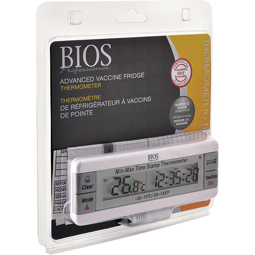 Vaccine Thermometer, Contact, Digital, -50-70°F (-58-158°C) Ottawa Fastener Supply