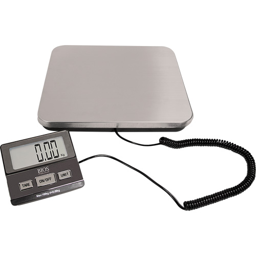 Digital Receiving Scale, 220 lbs. Cap., 1 lbs. Graduations Ottawa Fastener Supply