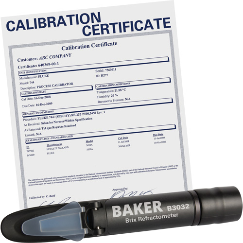 Refractometer with ISO Certificate, Analogue (Sight Glass), Br Ottawa Fastener Supply
