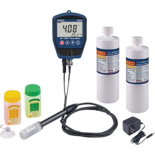 pH/mV Meter with Buffer Solution & Power Adapter Kit Ottawa Fastener Supply