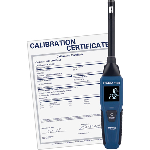 Thermo-hygrom&egrave;tre Bluetooth Smart Series avec certificat ISO, 0,0% - 100% RH, -4°- 140° F (-20° - 60° C) Ottawa Fastener Supply