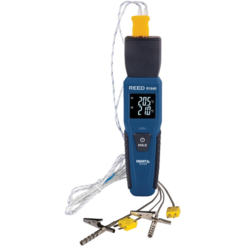 R1640 Smart Series Thermocouple Thermometer with Oven/Freezer Thermocouple Probes, Contact, Digital, 32-122°F (0-50°C) Ottawa Fastener Supply