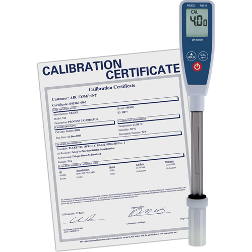 Long Stem pH Meter with Traceable Certificate Ottawa Fastener Supply