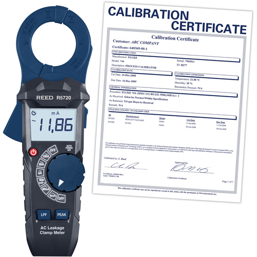 AC Leakage Clamp Meter with Calibration Certificate Ottawa Fastener Supply