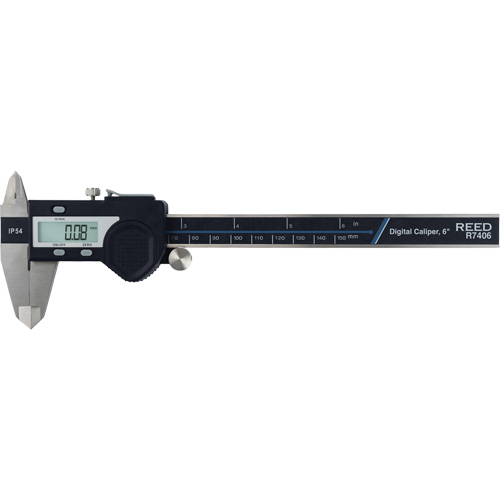 6" (150 mm) Digital Caliper, 0.0005" (0.01 mm) Resolution, 0" - 6" (0 mm - 150 mm) Range Ottawa Fastener Supply