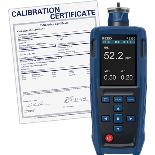 Gas Detector with Traceable Calibration Certificate Ottawa Fastener Supply