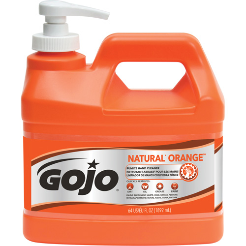 Natural Orange Hand Cleaner, Pumice, 1.89 L, Pump Bottle, Citrus/Orange Ottawa Fastener Supply