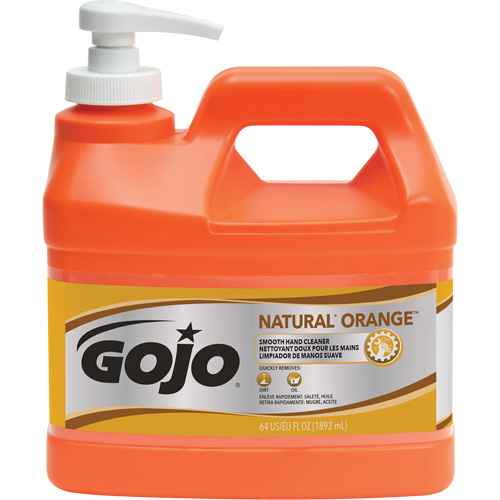 Natural Orange Hand Cleaner, Cream, 1.89 L, Pump Bottle, Citrus/Orange Ottawa Fastener Supply
