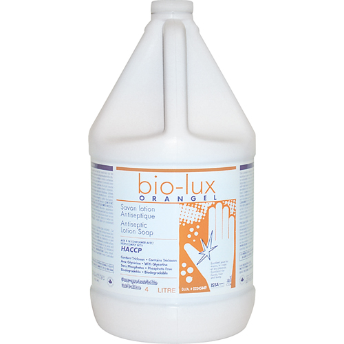 Bio-Lux Orangel Antiseptic Lotion Soap, Liquid, 4 L, Scented Ottawa Fastener Supply