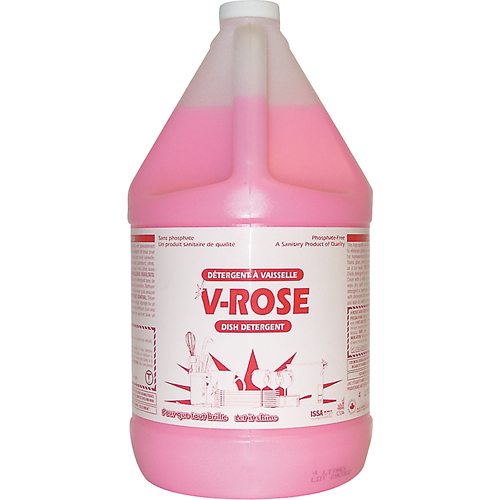 D&eacute;tergent liquide pour vaisselle V-Rose, Liquide, 4 L, Fraîcheur Ottawa Fastener Supply