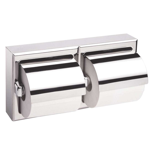 Two-Roll Toilet Paper Dispenser with Hoods, Multiple Roll Capacity Ottawa Fastener Supply