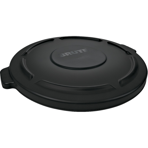 Brute&reg; 44-Gallon Lids, Flat Lid, Plastic/Polyethylene, Fits Container Size: 24" Dia. Ottawa Fastener Supply