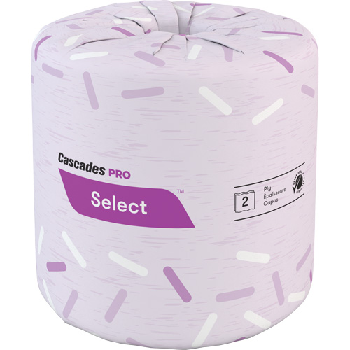 Papier hygi&eacute;nique Pro Select, 2 Pli, 500 Feuilles/Rouleu, Blanc Ottawa Fastener Supply