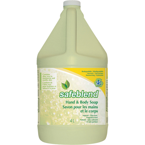 Savon pour les mains et le corps, Liquide, 4 L, Sans parfum Ottawa Fastener Supply