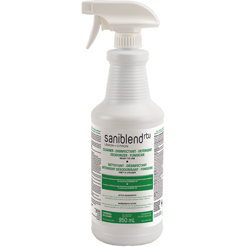 SaniBlend Ready-To-Use Disinfectant & Sanitizer, 950 ml, Trigger Bottle Ottawa Fastener Supply
