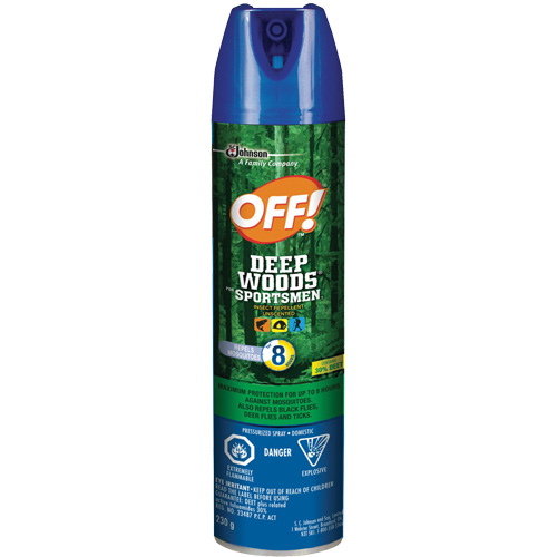 OFF! Deep Woods&reg; Sportsmen Insect Repellent, 30% DEET, Aerosol, 230 g Ottawa Fastener Supply
