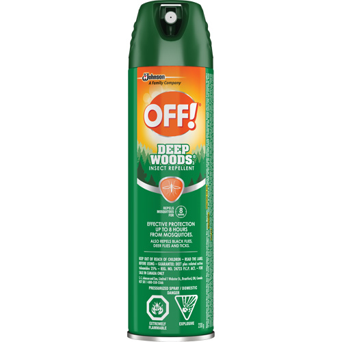 OFF! Deep Woods&reg; Insect Repellent, 25% DEET, Aerosol, 230 g Ottawa Fastener Supply