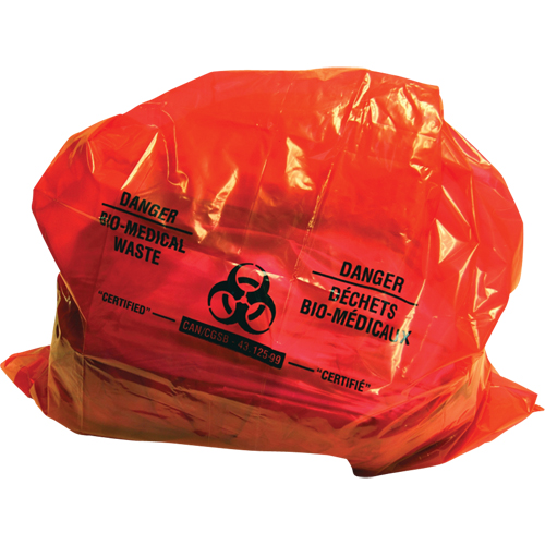 Sure-Guard Bio-Medical Waste Liners, Bio-Hazard, 50" L x 37" W, 2 mil Ottawa Fastener Supply