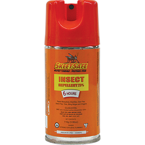 SkeetSafe&reg; Insect Repellent, 25% DEET, Aerosol, 3.9 oz. Ottawa Fastener Supply