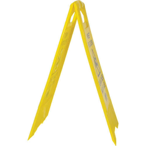 Safety Wet Floor Sign, Bilingual with Pictogram Ottawa Fastener Supply